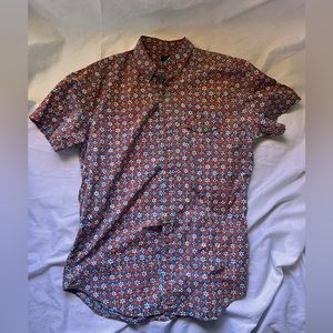 JCrew Men’s Retro Pattern Button Down Shirt L